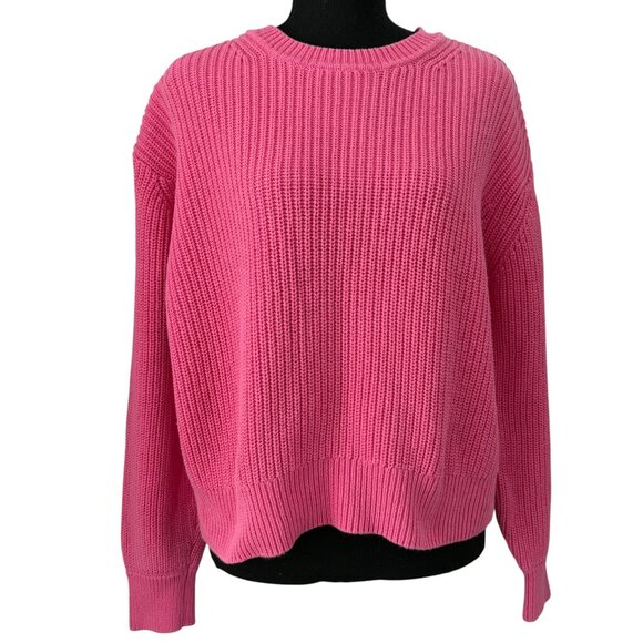 GAP Sweaters - VINTAGE 80s Gap Shaker Knit Sweater Pink Large